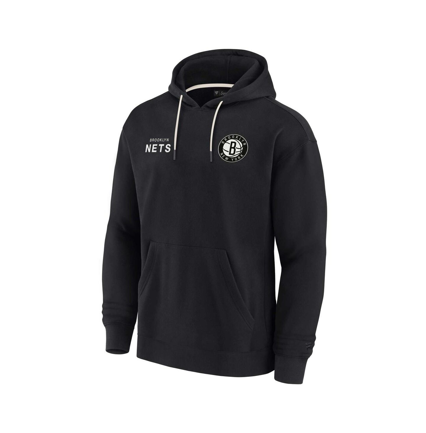 Худи Fanatics Signature Black Brooklyn Nets Super Soft Fleece Pullover — фото 3