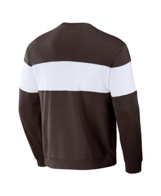 Men's Darius Rucker Collection by Brown San Diego Padres Stripe Pullover Sweatshirt