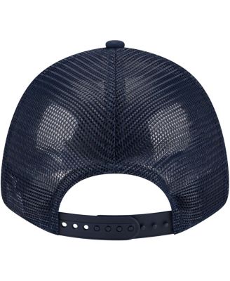 Men's Navy Dallas Cowboys Plate 9FORTY Trucker Adjustable Hat