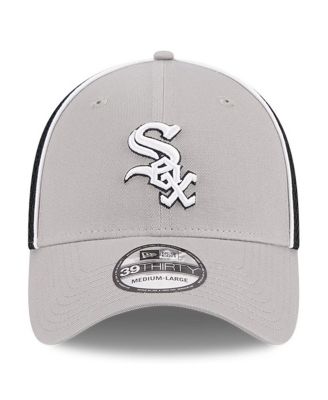 Men's Gray Chicago White Sox Pipe 39THIRTY Flex Hat