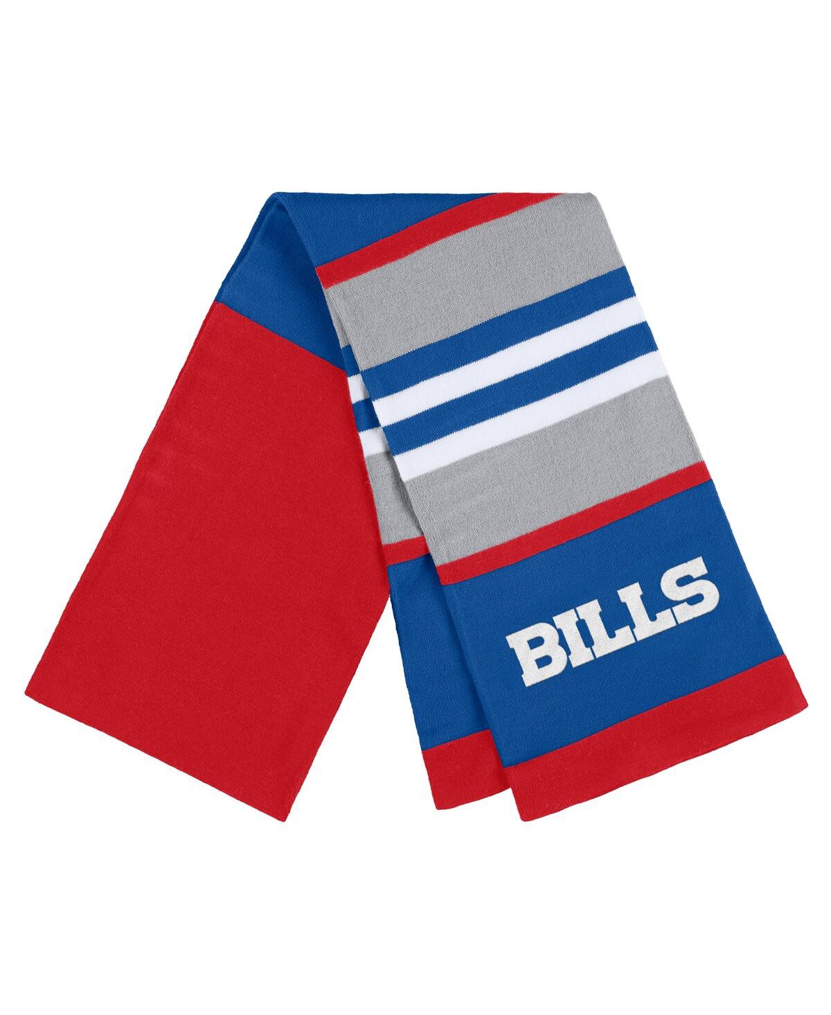 WEAR BY ERIN ANDREWS WOMEN'S WEAR BY ERIN ANDREWS BUFFALO BILLS STRIPE GLOVE AND SCARF SET 