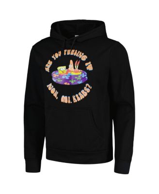 Men's and Women's Black SpongeBob SquarePants Team Up Pullover Hoodie
