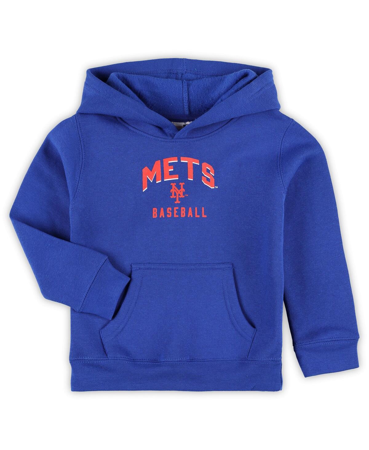Shop Outerstuff Toddler Boys And Girls Royal, Gray New York Mets Play-by-play Pullover Fleece Hoodie And Pants Set In Royal,gray