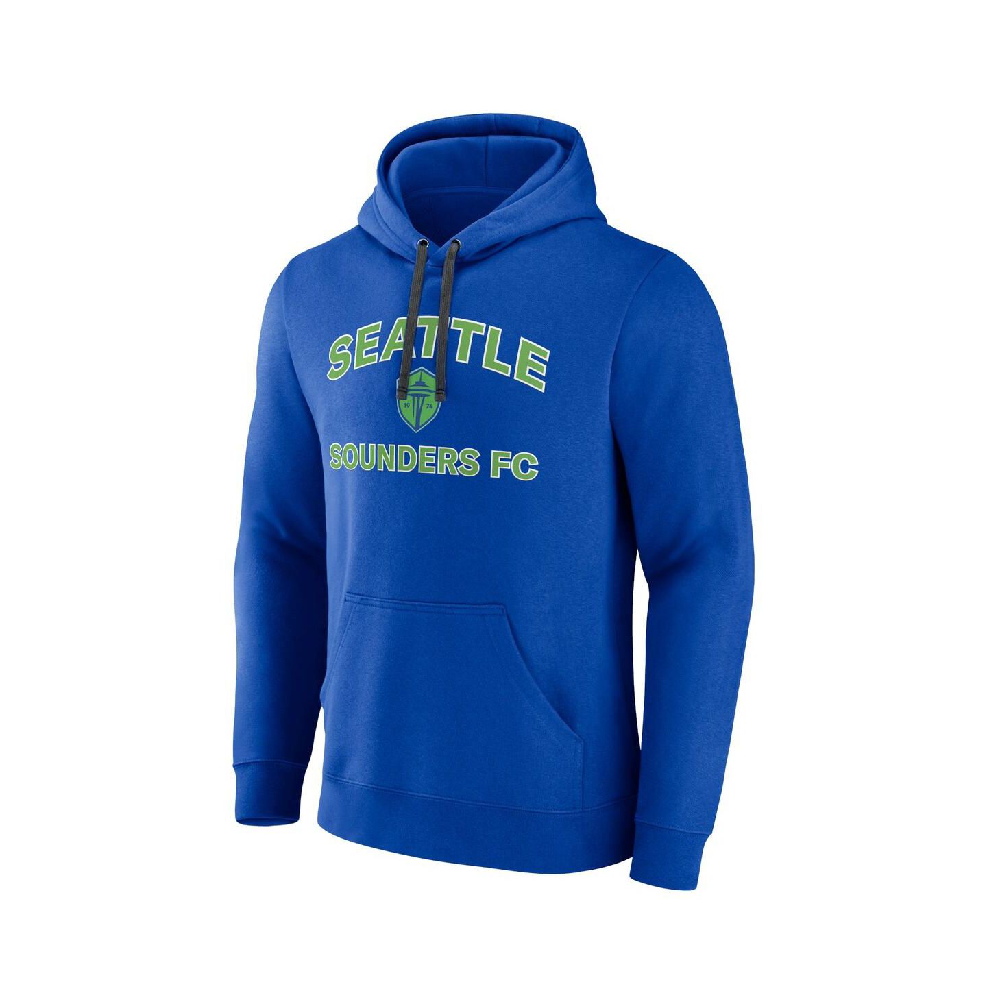 Мужское худи Fanatics Blue Seattle Sounders FC Heart & Soul Pullover — фото 2