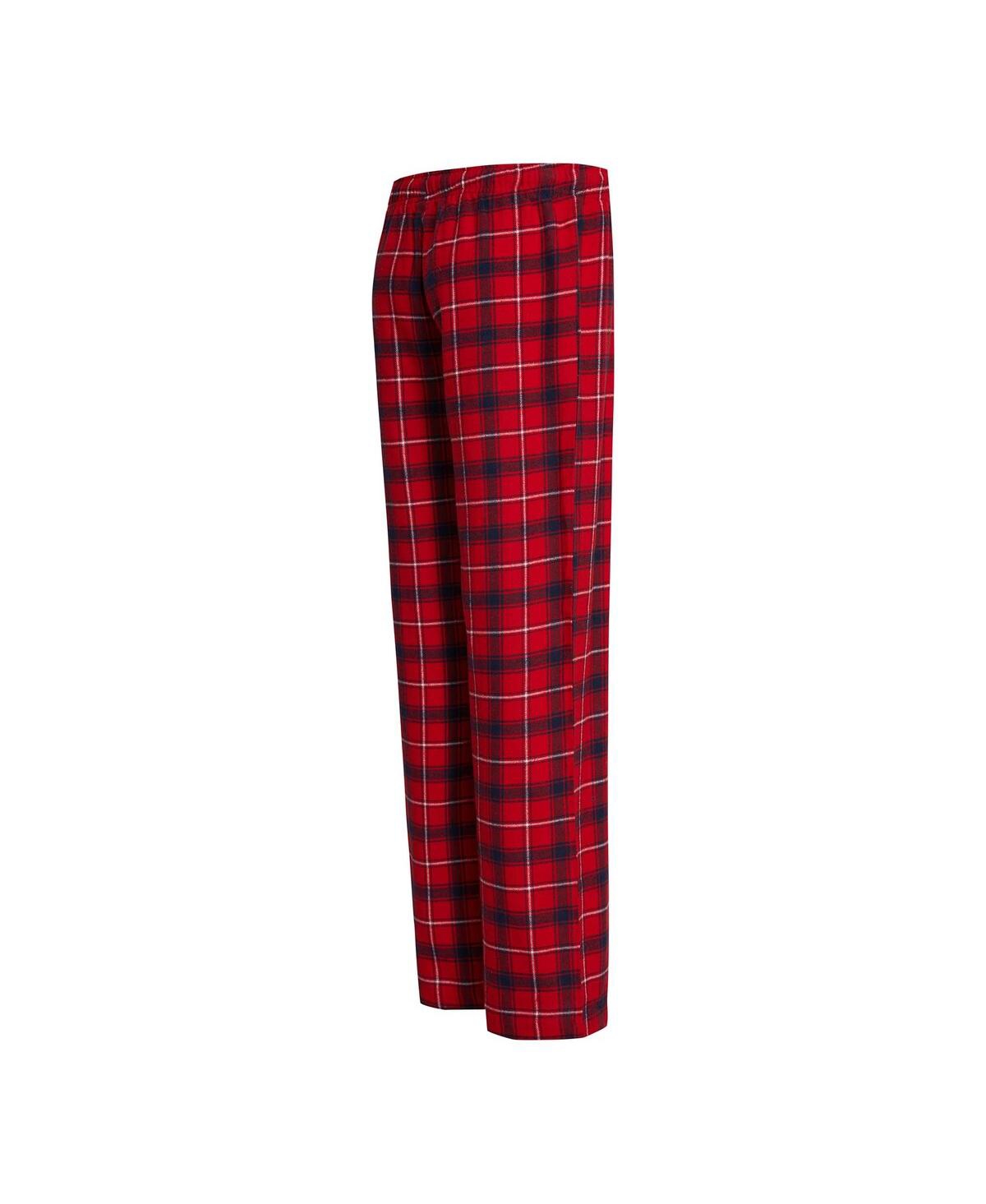 Shop Concepts Sport Women's  Red, Navy Washington Nationals Arctic T-shirt And Flannel Pants Sleep Set In Red,navy