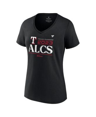 Women's  Black Texas Rangers 2023 Division Series Winner Locker Room Plus Size V-Neck T-shirt