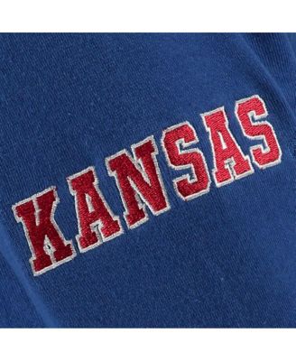 Big Boys Royal Kansas Jayhawks Big Logo Pullover Hoodie