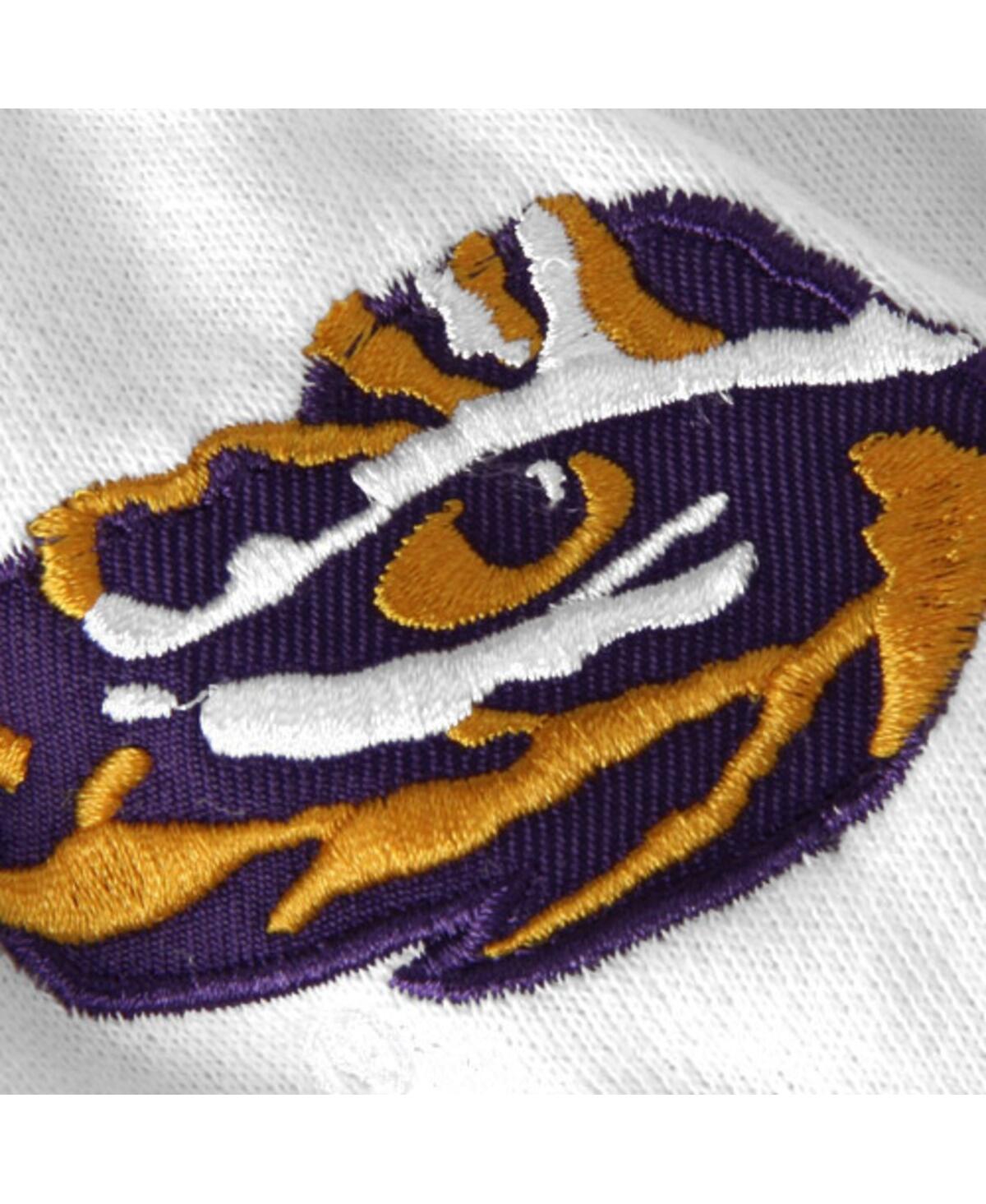 Women's ColosseumLsu Tigers Arched Name Full-Zip Hoodie - White
