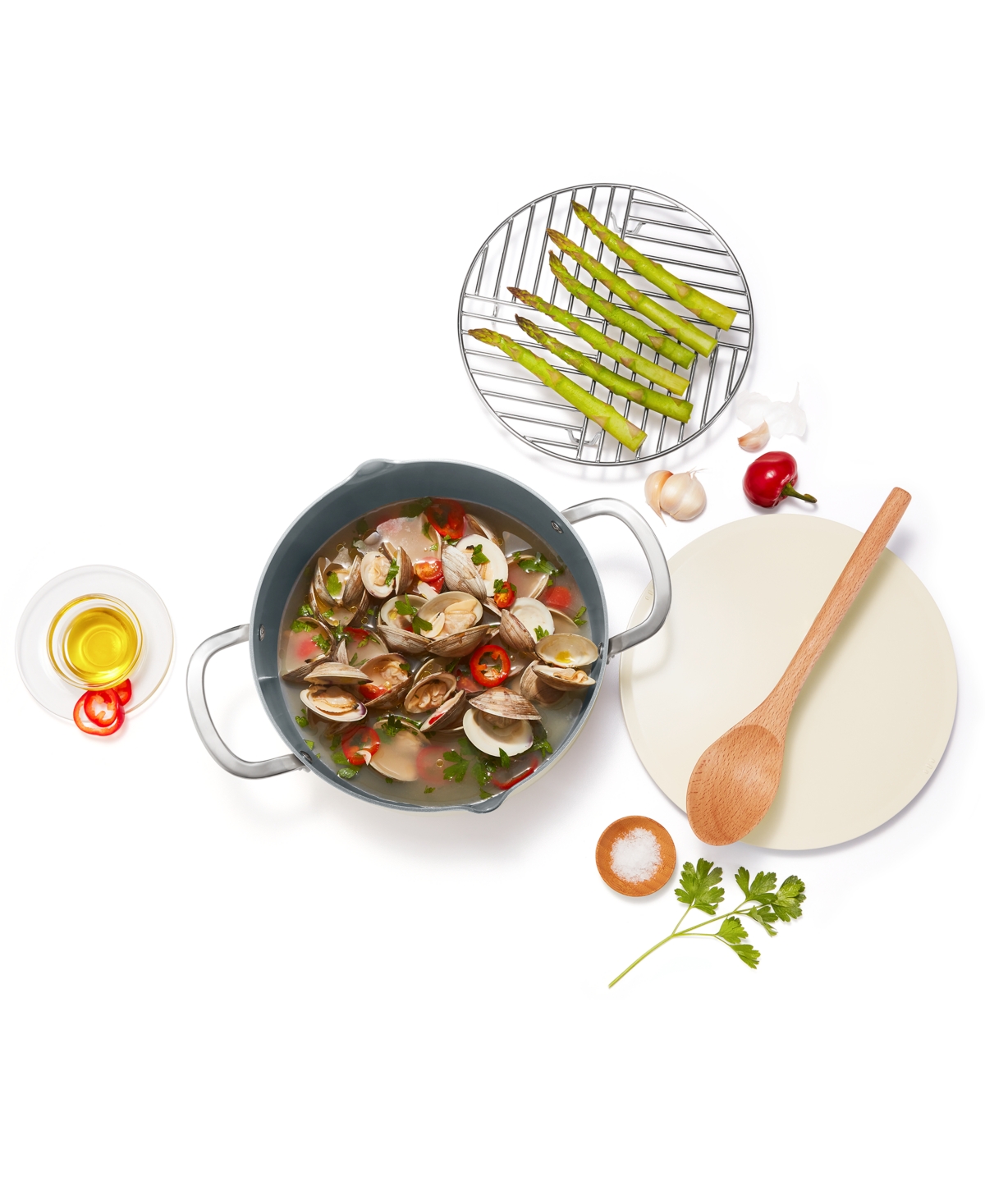 THE CELLAR 6-QT. CERAMIC NONSTICK COMPLETE STOCK POT, EXCLUSIVELY AT MACY'S 