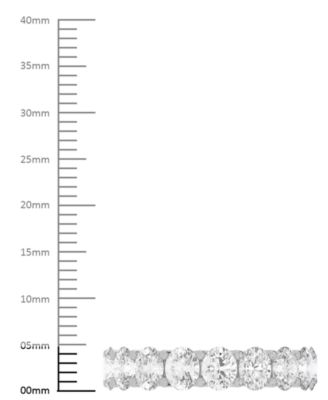 Diamond Oval-Cut Eternity Band (5 ct. t.w.) in Platinum or 14k Gold