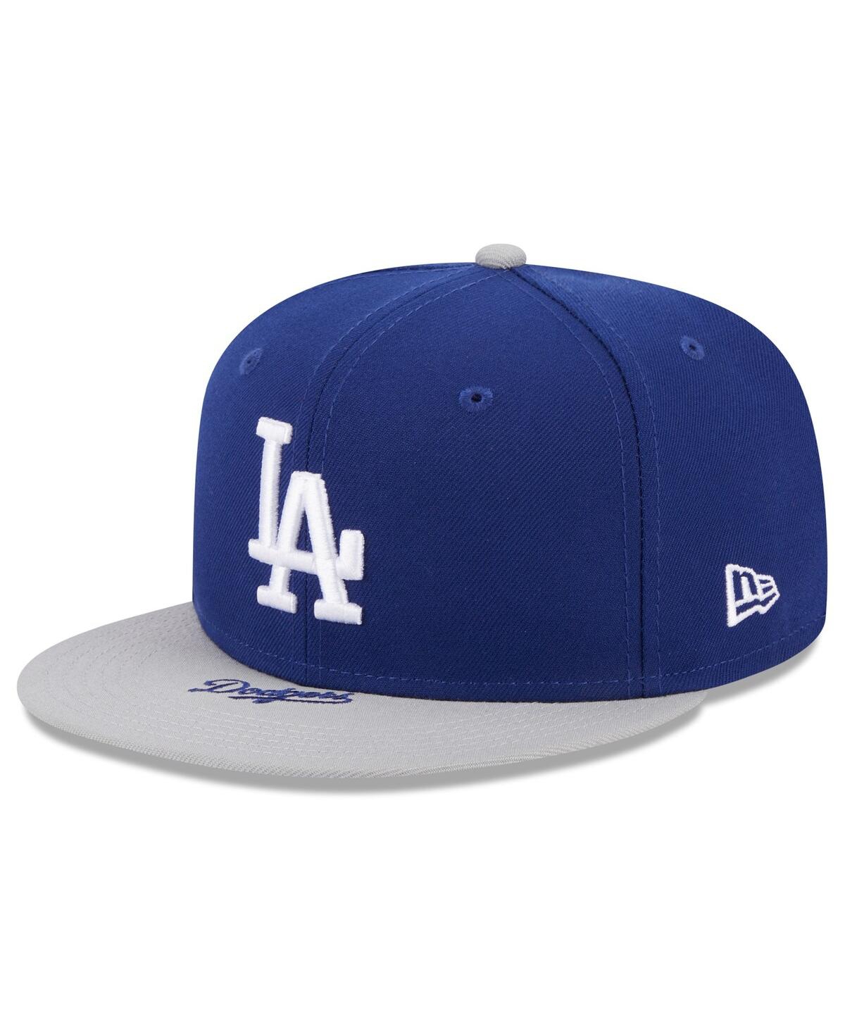 New Era Men's  Royal, White Los Angeles Dodgers On Deck 59fifty Fitted Hat In Royal,white