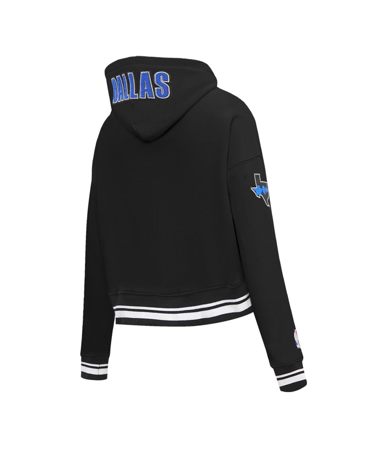 Women's Pro StandardDallas Mavericks 2023/24 City Edition Cropped Pullover Hoodie - Black