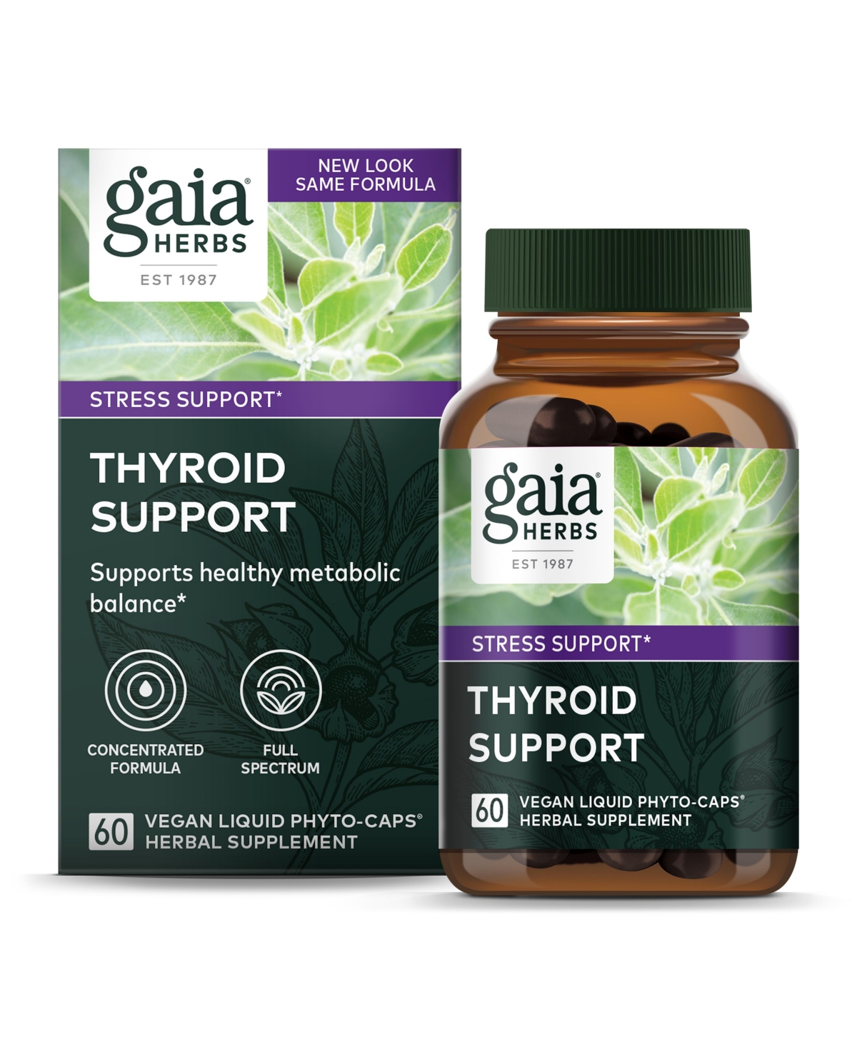 Thyroid Support - Made with Ashwagandha, Kelp, Brown Seaweed, and Schisandra to Support Healthy Metabolic Balance and Overall Well-Being -
