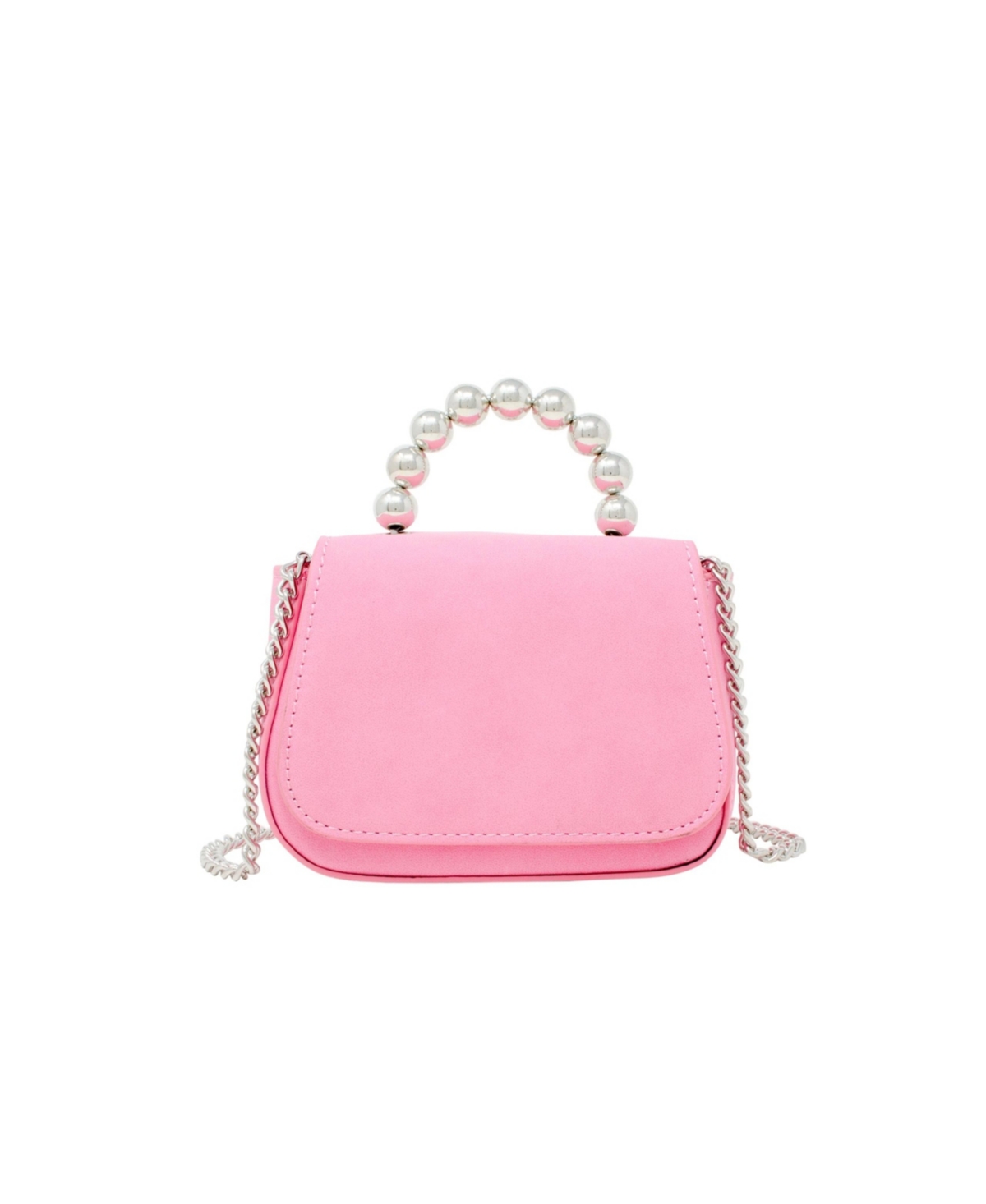 Tiny Treats + Zomi Gems Kids' Girl's Pink Tiny Metal Pearl Handle Handbag