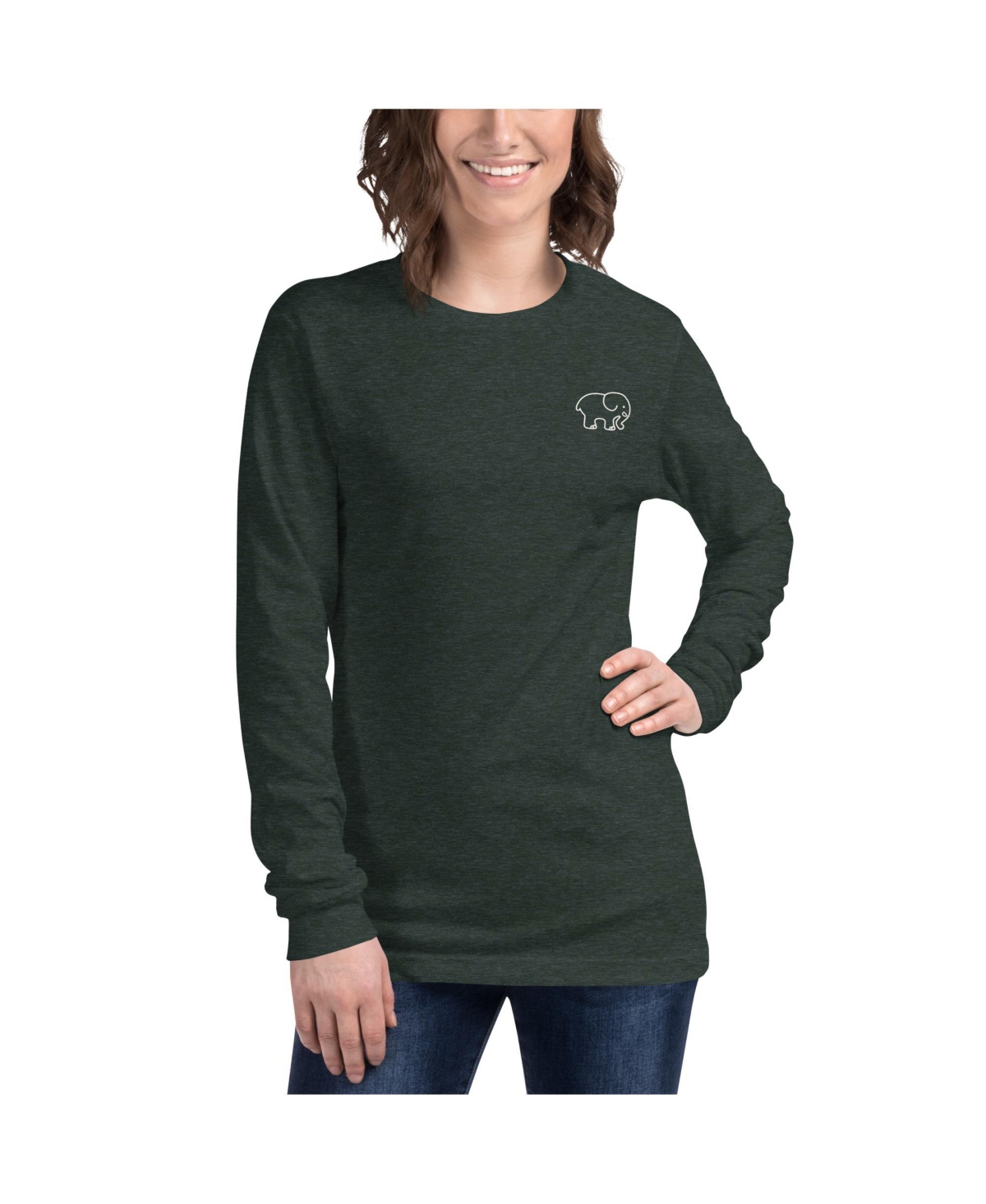 Savannah Long Sleeve T-Shirt - Forest green