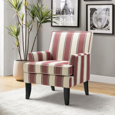 Herrera Classic Upholstered Armchair with Nail Head Trim