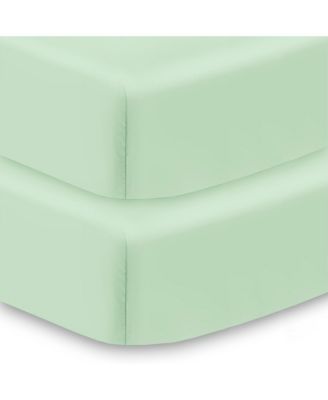 All-in-One Fitted Sheet & Waterproof Cover for 52" x 28" Crib Mattress (2-Pack)