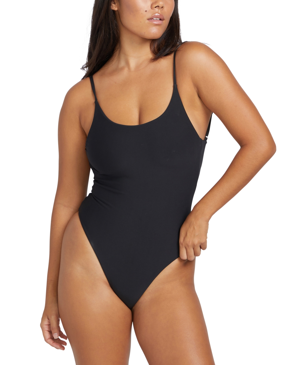 Volcom Juniors' Simply Seamless One-piece Swimsuit In Black