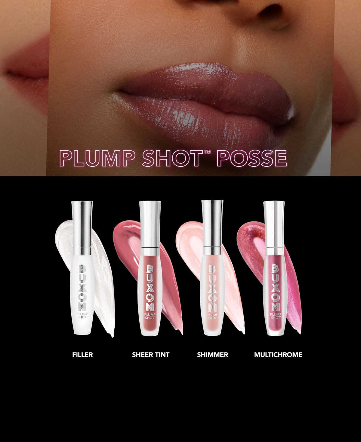 Buxom Cosmetics Plump Shot Collagen Peptides Plumping Lip Serum-Multichrome, oz. - Enchanted Berry (warm berry with gold  r