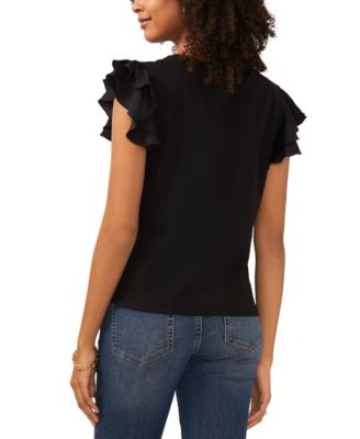 Women's Tiered Ruffled-Sleeve T-Shirt