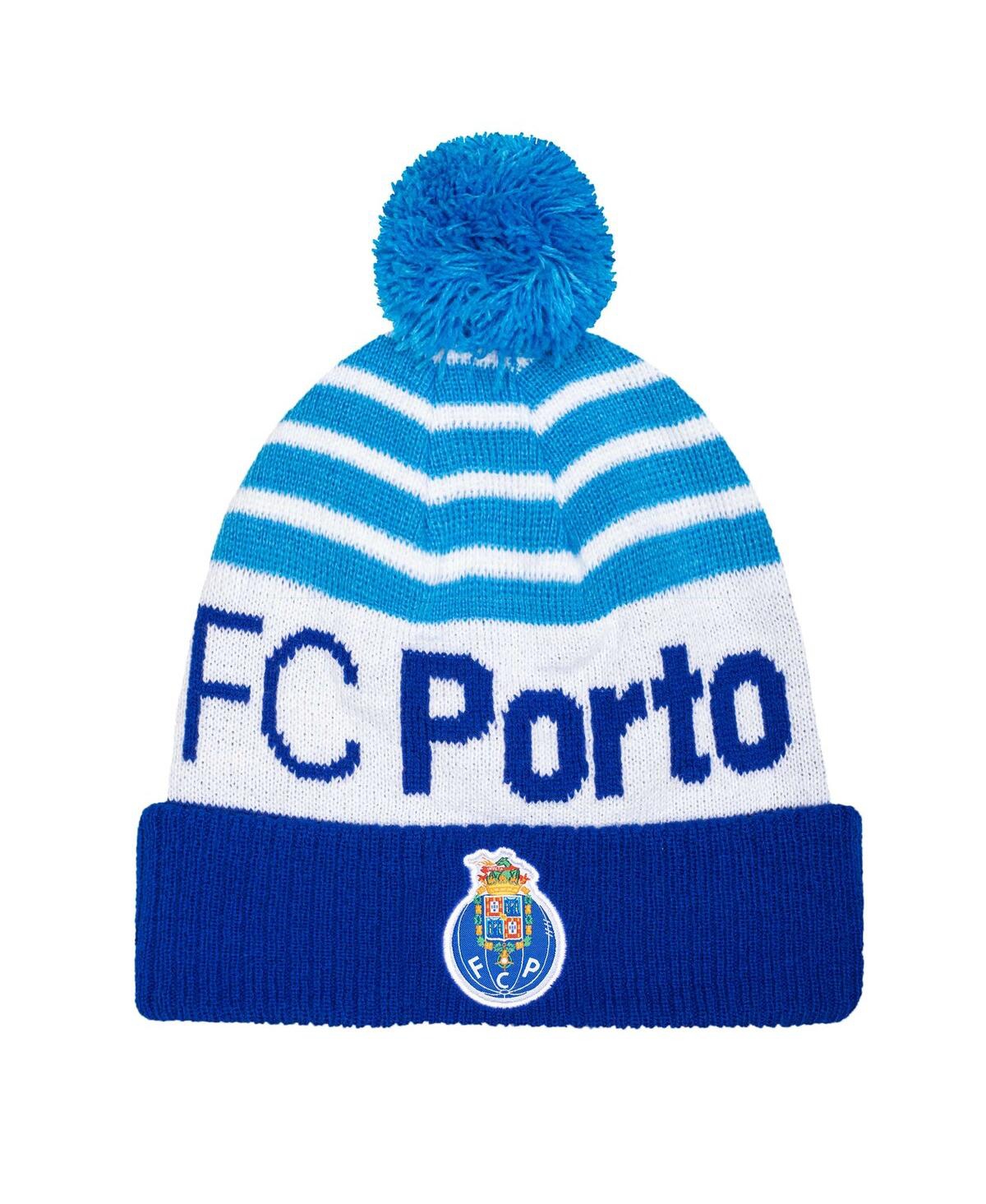 Fan Ink Men's Blue Fc Porto Olympia Cuffed Knit Hat With Pom