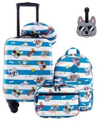 Kid's Hard Side Carry-On Spinner 5 Piece Luggage Set