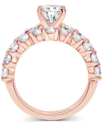 Badgley Mischka Certified Lab Grown Diamond Oval Bridal Set (3-3/8 ct. t.w.) in 14k Gold