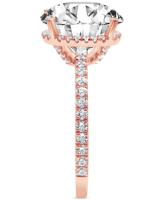 Certified Lab Grown Diamond Hidden Halo Engagement Ring (4 ct. t.w.) in 14k Gold