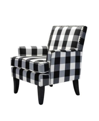 Herrera Classic Upholstered Armchair with Nail Head Trim