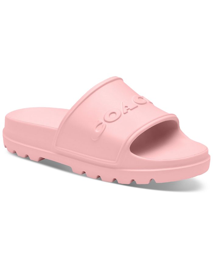 COACH Women's Jesse Pool Slide Sandals - Macy's