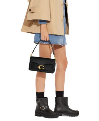 Tabby Medium Polished Pebble Leather Shoulder Bag 26