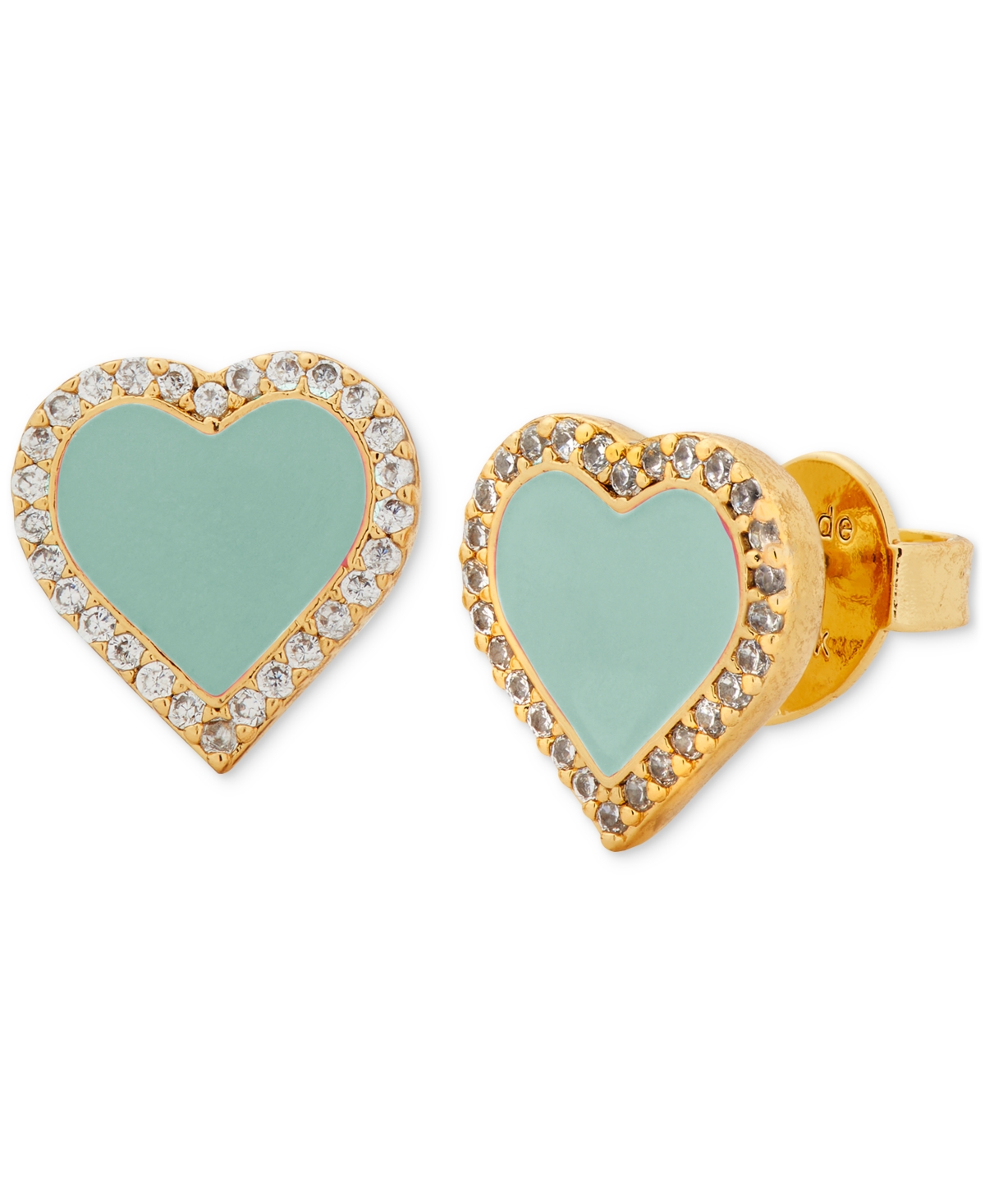 Kate Spade Heart Stud Earrings In Turquoise