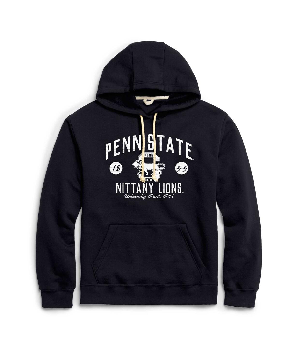 Shop League Collegiate Wear Men's  Navy Distressed Penn State Nittany Lions Bendy Arch Essential Pullover