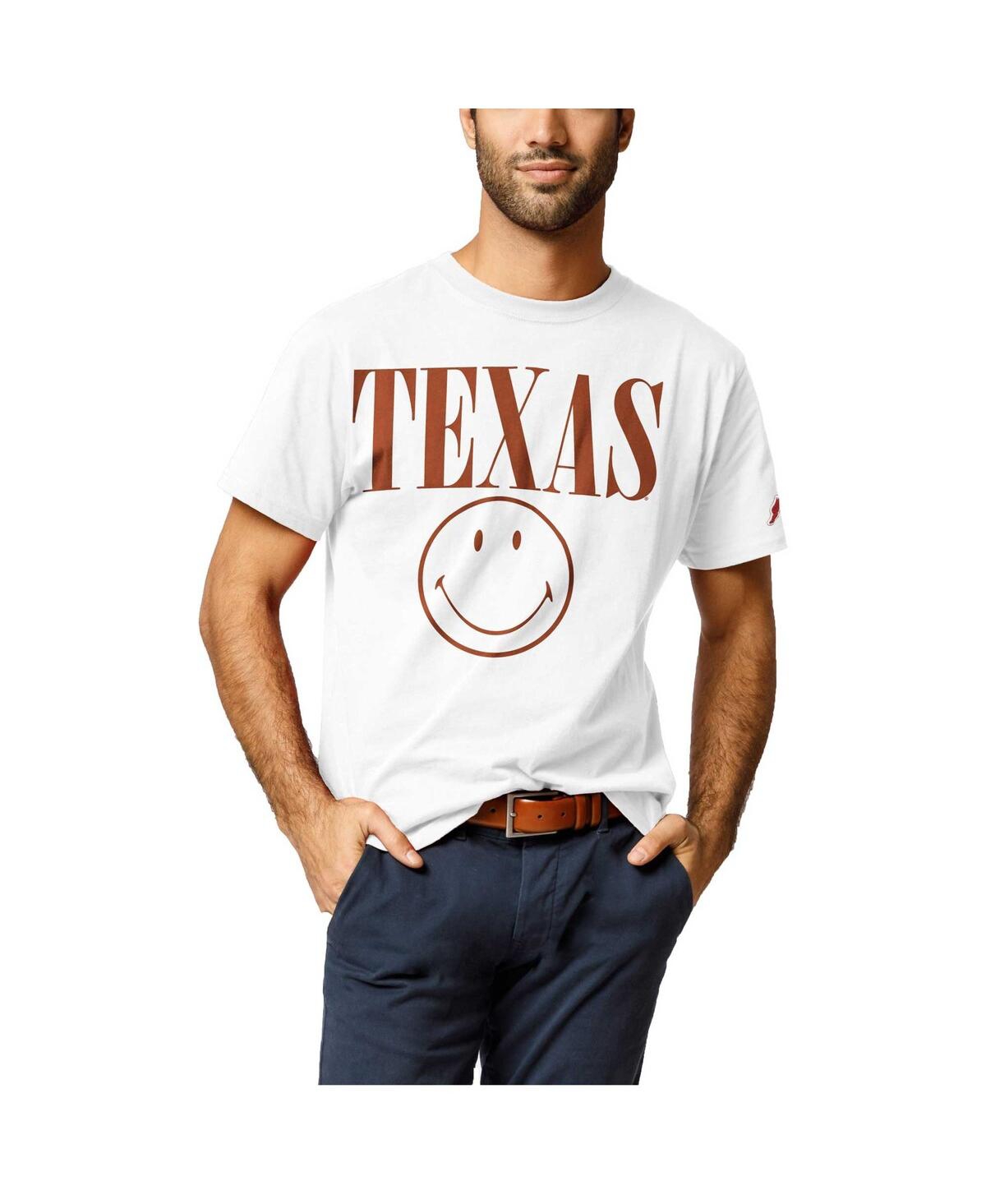 Men's League Collegiate Wear White Texas Longhorns Smiley All American T-shirt - White