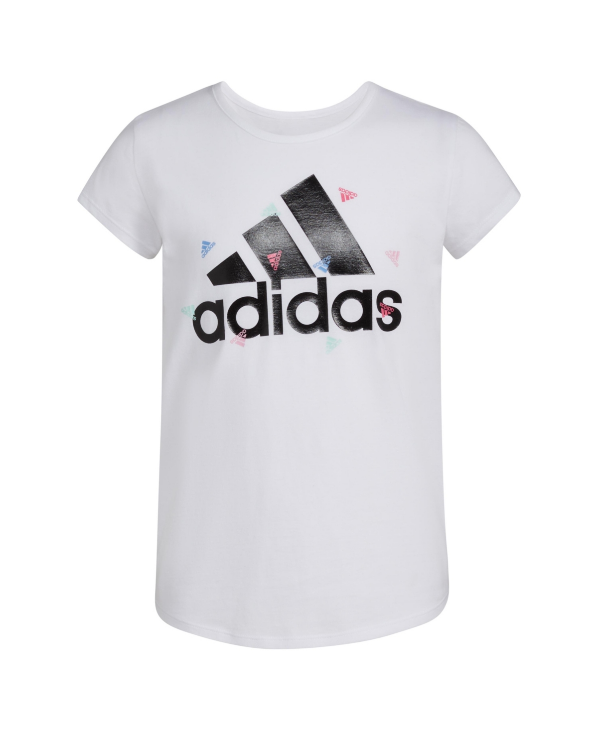 Shop Adidas Originals Big Girls Short Sleeve Essential T-shirt In White