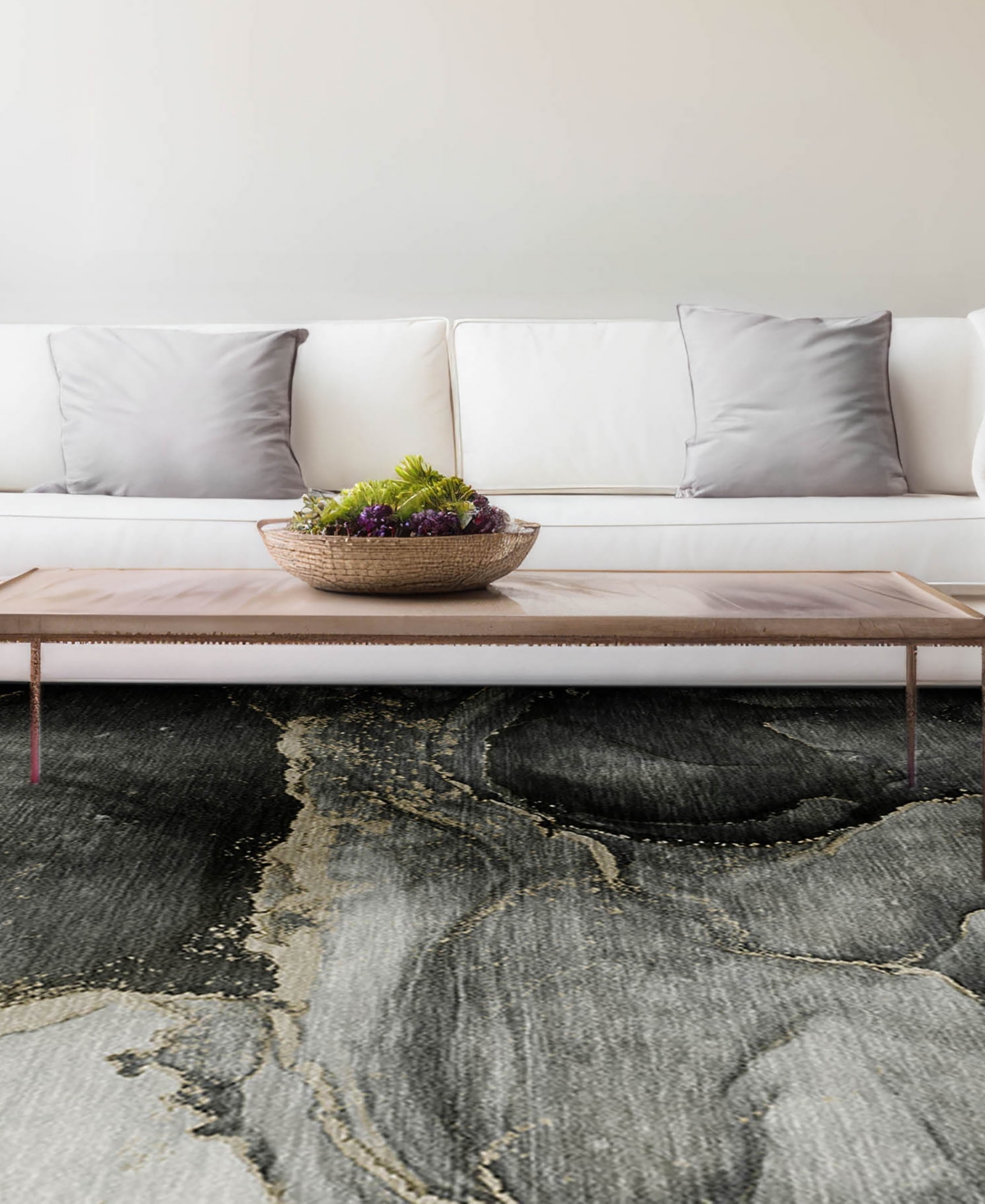 Dalyn Odyssey Oy14 8' X 10' Area Rug In Charcoal