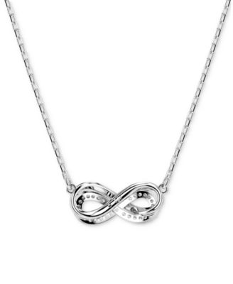 Hyperbola Infinity Pendant Necklace, 15" + 2-3/4" extender