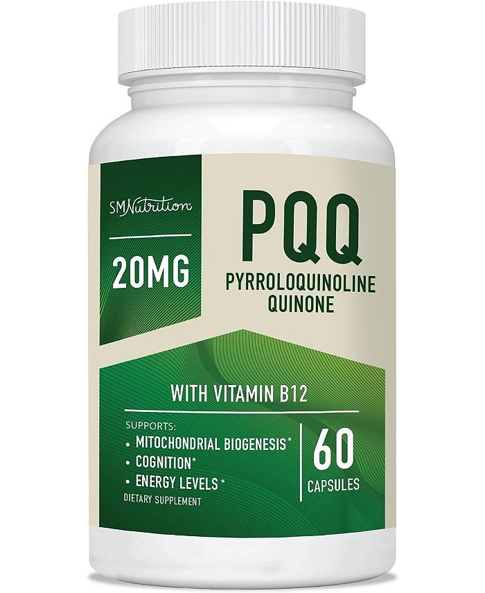 SM Nutrition PQQ Supplement 20mg Mitochondrial Biogenesis & Energy