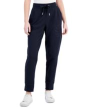 Buy Tommy Hilfiger Women Solid Mid Rise Chambray Cargo Jogger - Track Pants  for Women 21560166
