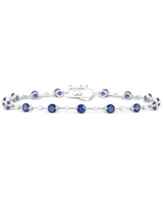 Macy's - Emerald (2-1/8 ct. t.w.) & Diamond (1/2 ct. t.w.) Bracelet in 14k Gold (Also in Ruby & Sapphire)