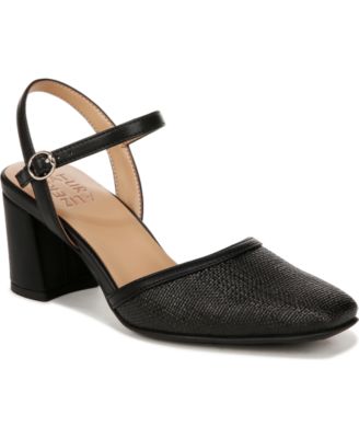 Naturalizer - Wave Square Toe Ankle Strap Pumps
