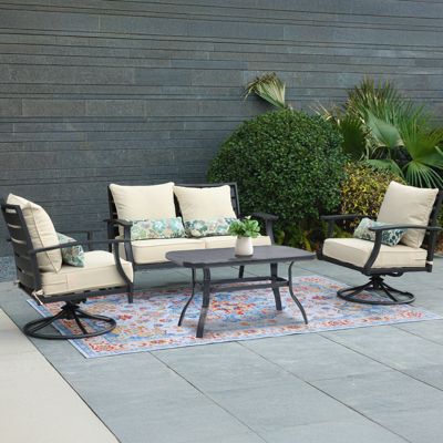 Dining Chair Seat Cushion 23” W x 25.6” D x 5.1” H,cushion for Indoor&Outdoor 23” W x 20” D. (2 Back 2 Seater 2 Pillow )