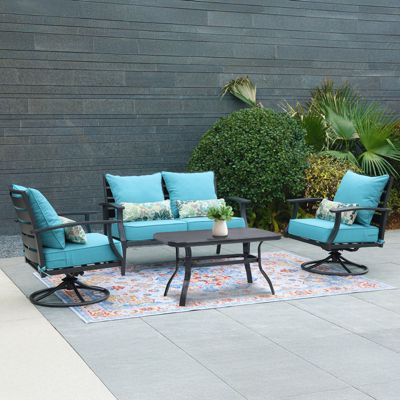 24.4” x 24.4”x5.1” Patio Furniture Outdoor Deep Seat Cushion(2 pieces)