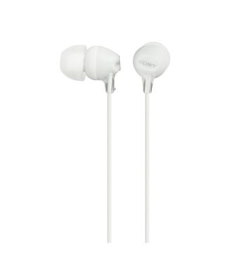 MDR-EX15LP Fashion Color EX Series In-Ear Earbud Headphones (White)