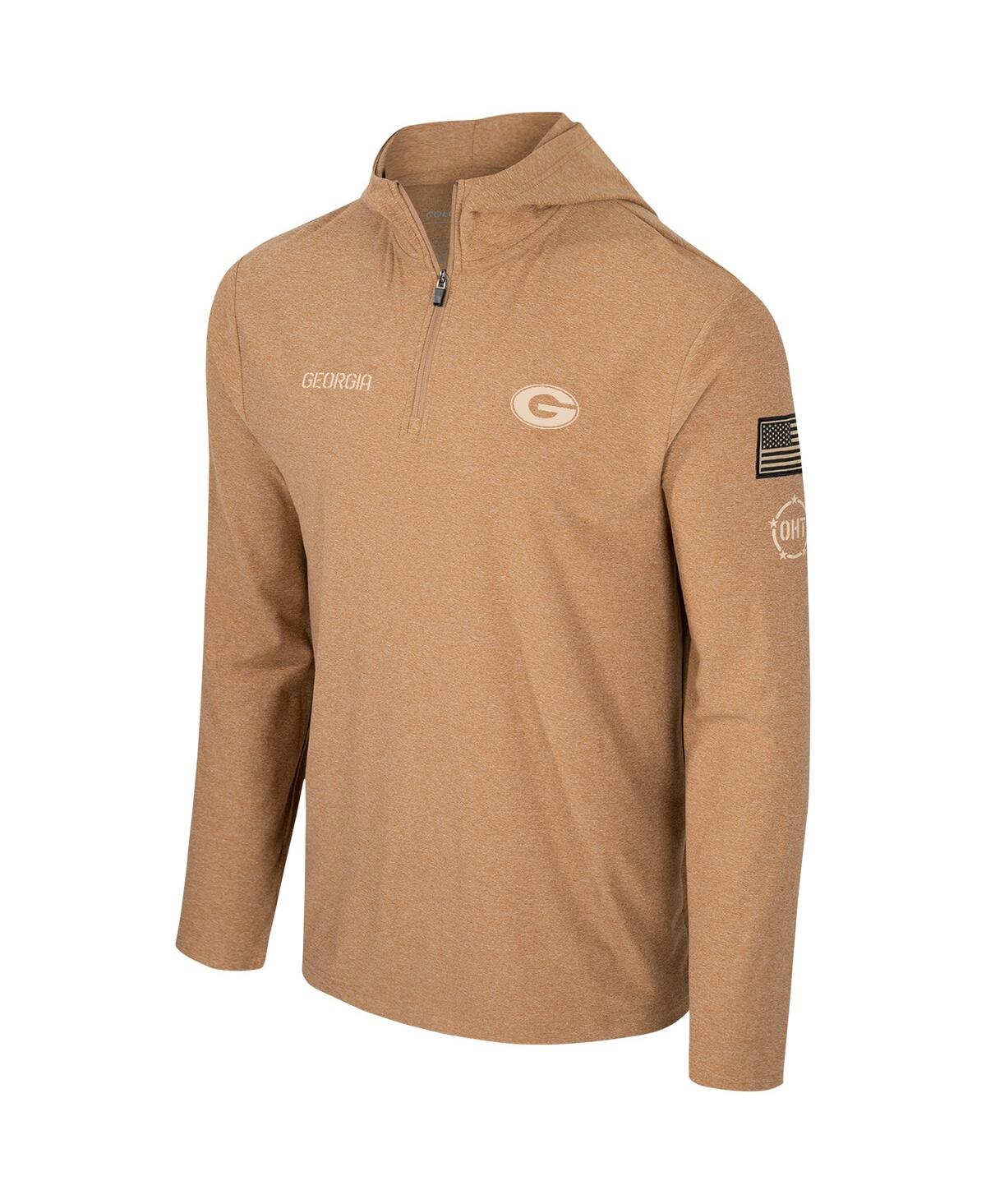 Colosseum Men's  Khaki Georgia Bulldogs Oht Military-inspired Appreciation Cloud Jersey Desert Quarte In Khaki
