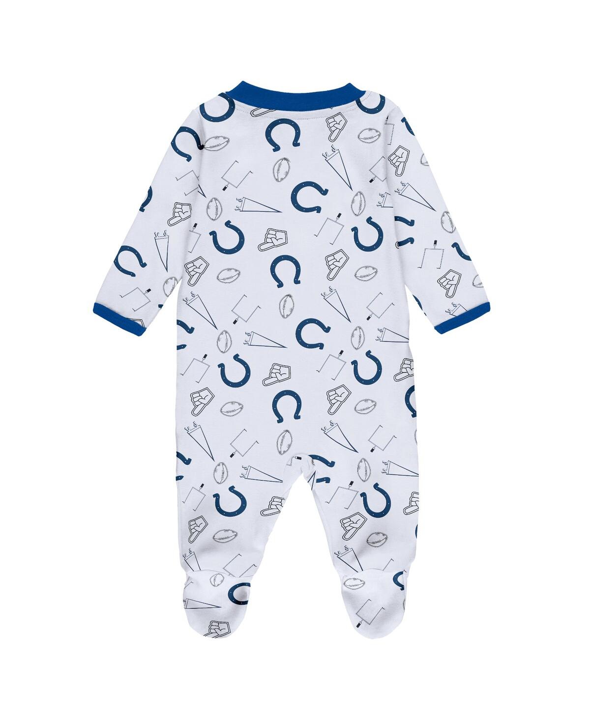 Shop Wear By Erin Andrews Newborn And Infant Boys And Girls  White Indianapolis Colts Sleep And Play Full-