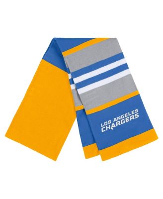 Women's Los Angeles Chargers Stripe Glove and Scarf Set