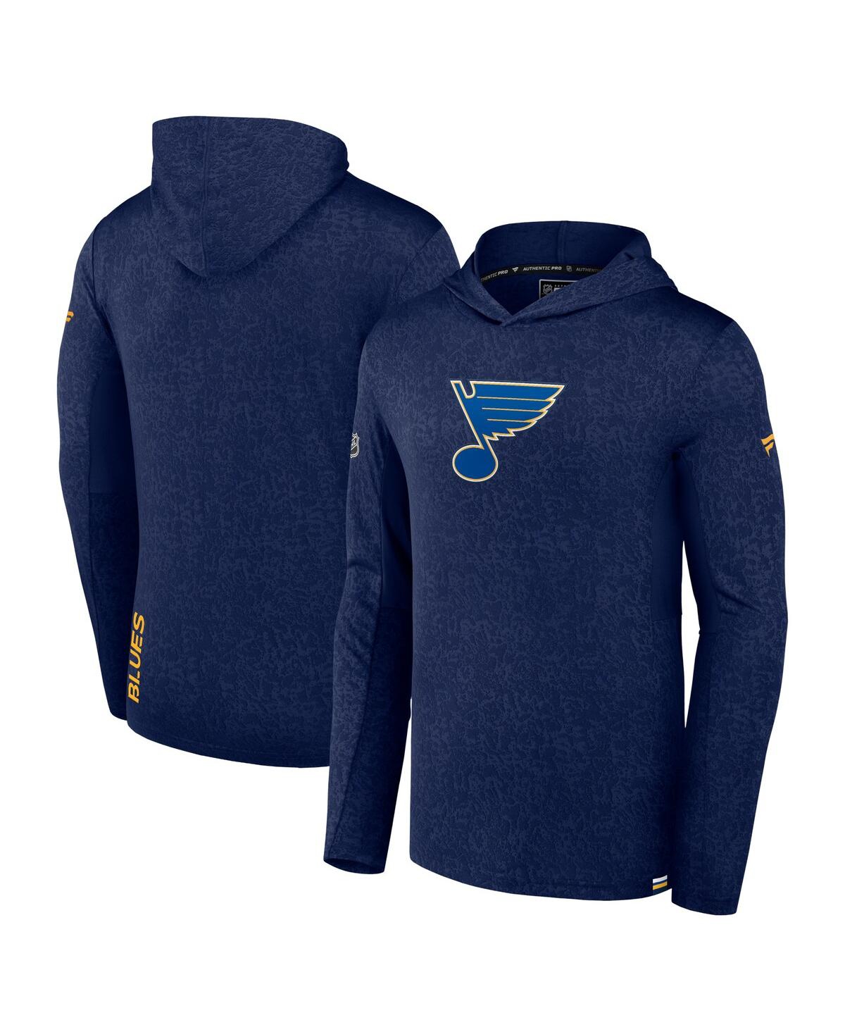 Fanatics Branded  Navy St. Louis Blues Authentic Pro Lightweight Pullover Hoodie In Navy