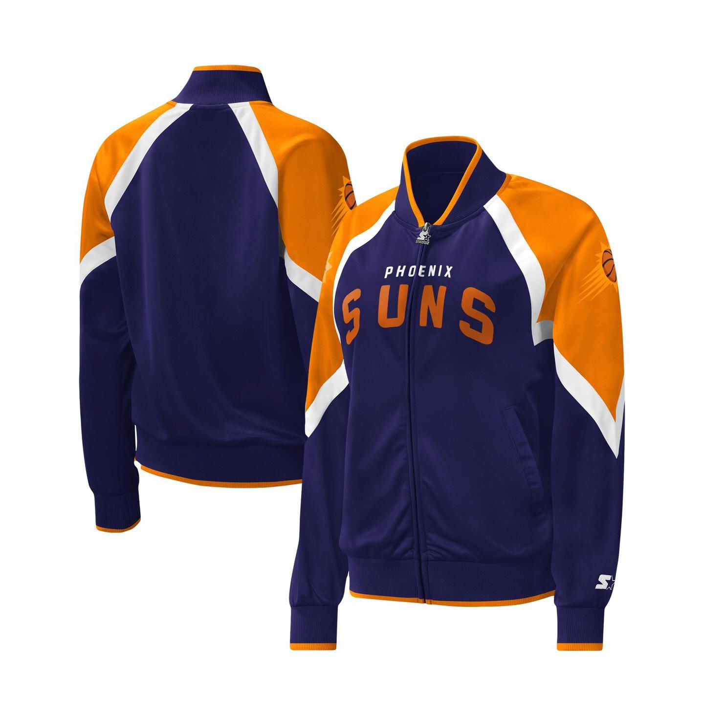 Женская куртка Starter Purple Phoenix Suns Slam Dunk Raglan Full-Zip Track Jacket — фото 1