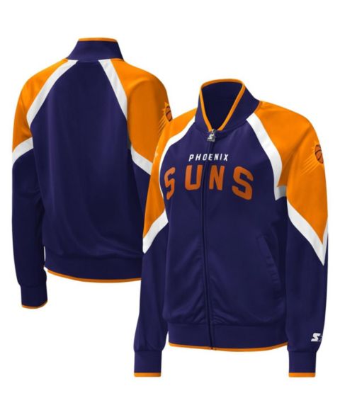 Женские куртки Starter Women's Purple Phoenix Suns Slam Dunk Raglan Full-Zip Track Jacket